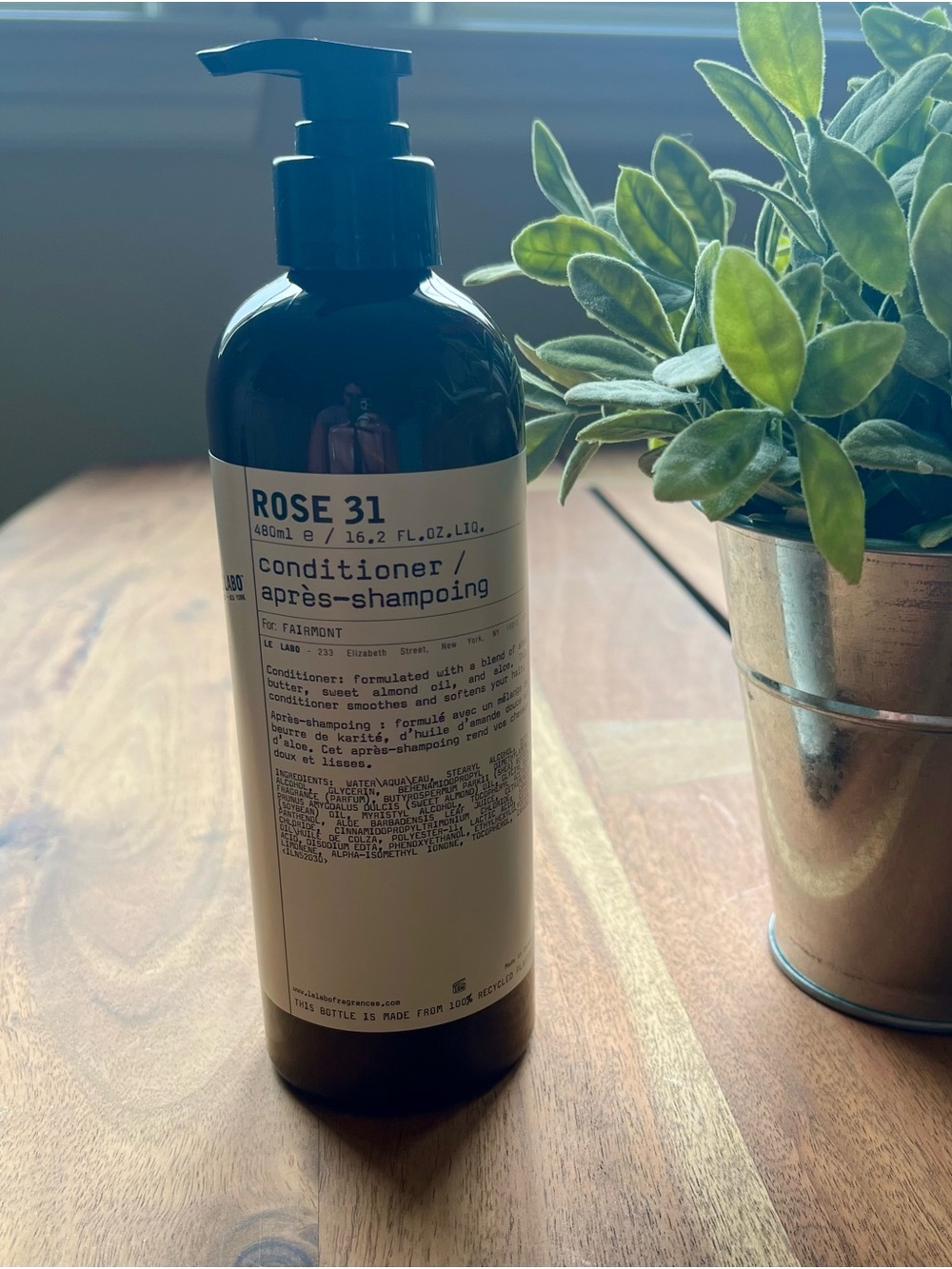 Le Labo ROSE 31 Conditioner - Black & Beige Pump Bottle